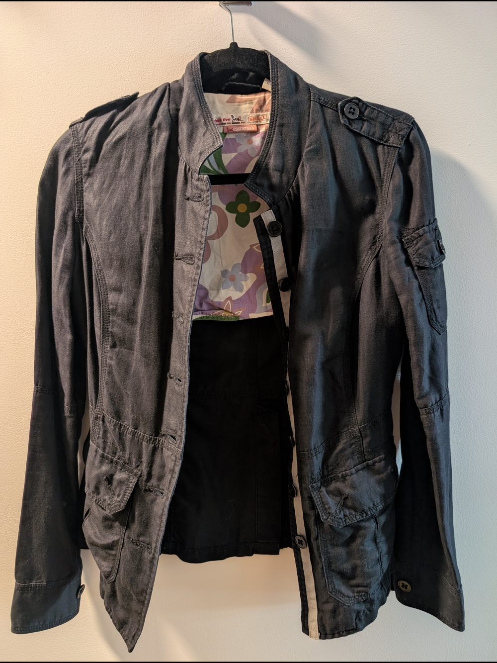 Vintage Triple Five Soul Black Utility Jacket